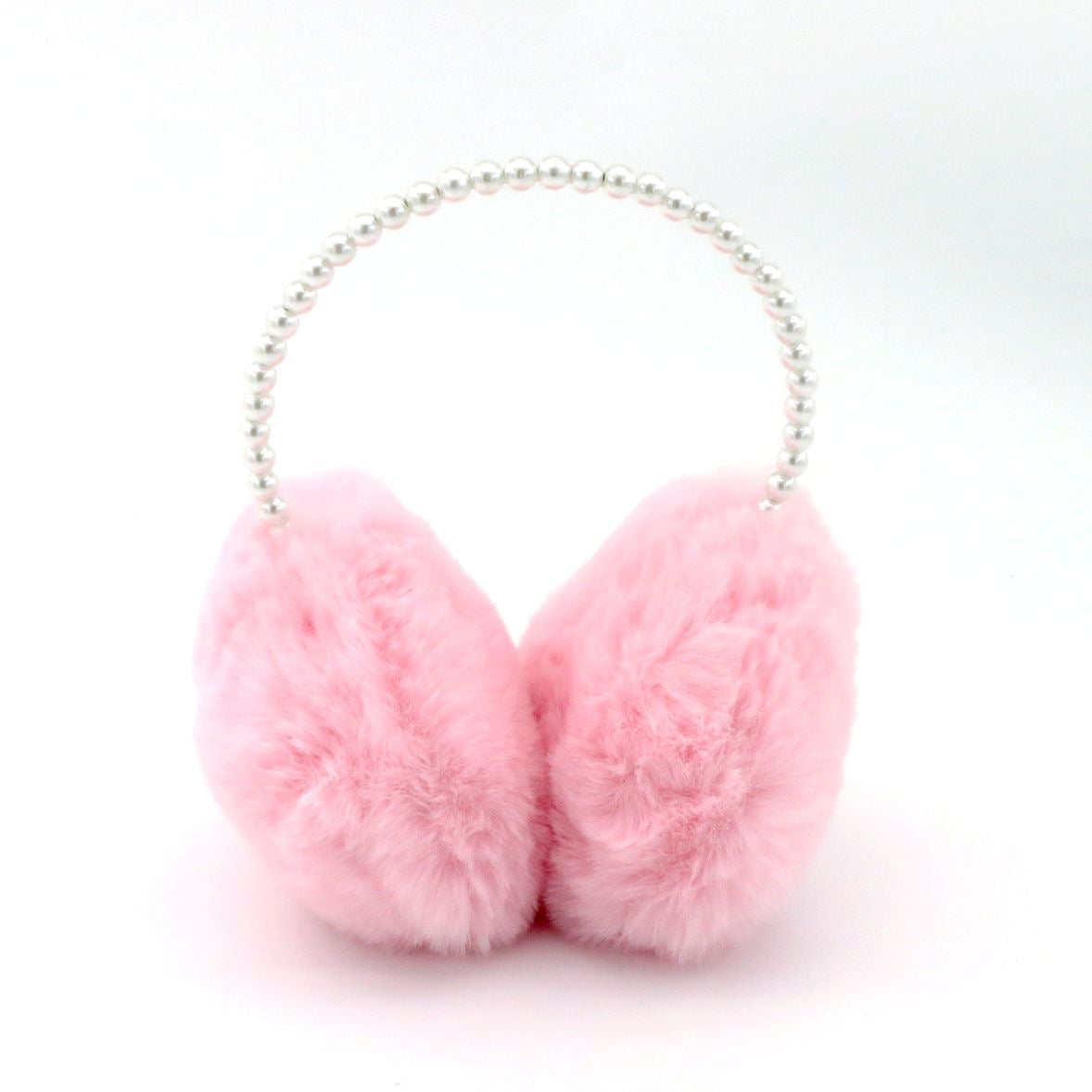 Luxe Pink Pearl Earmuffs