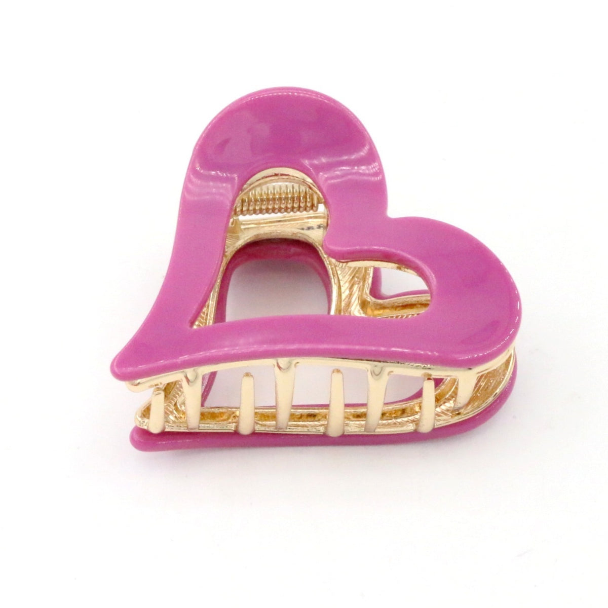 Orchid Kiss Mini Heart Claw Clip