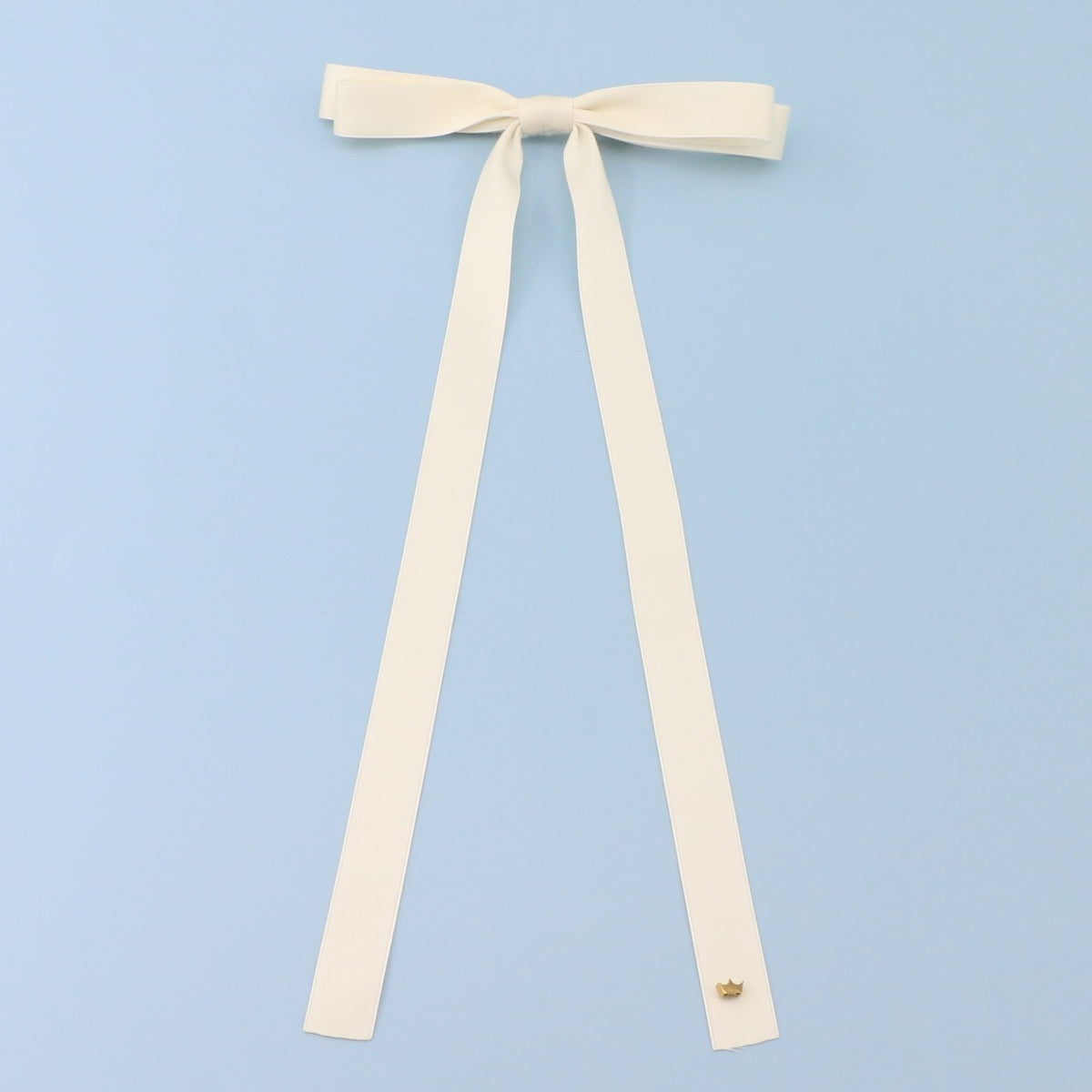 Vanilla XL Ribbon Bow Clip