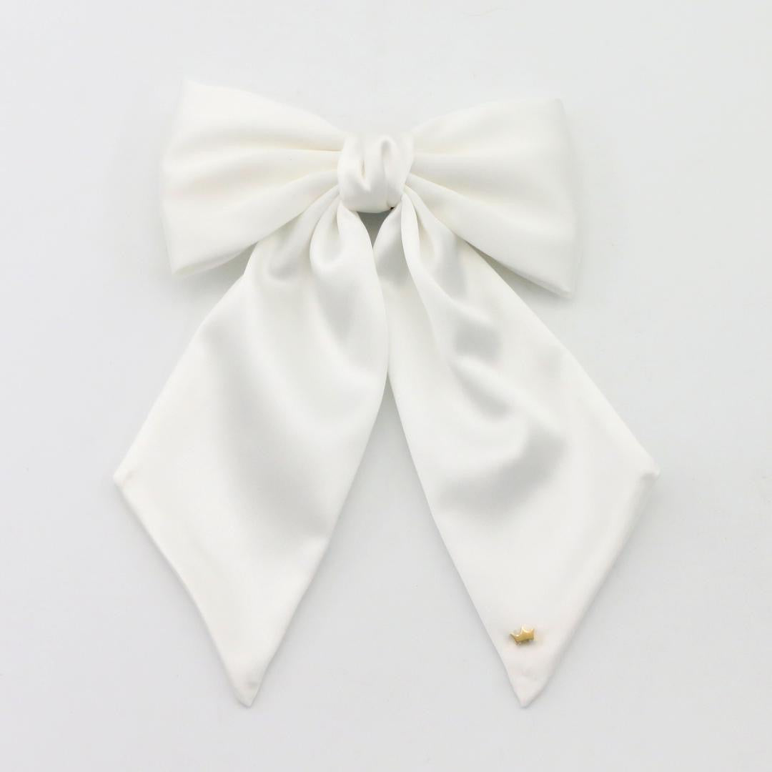 Soft Vanilla Bow Clip