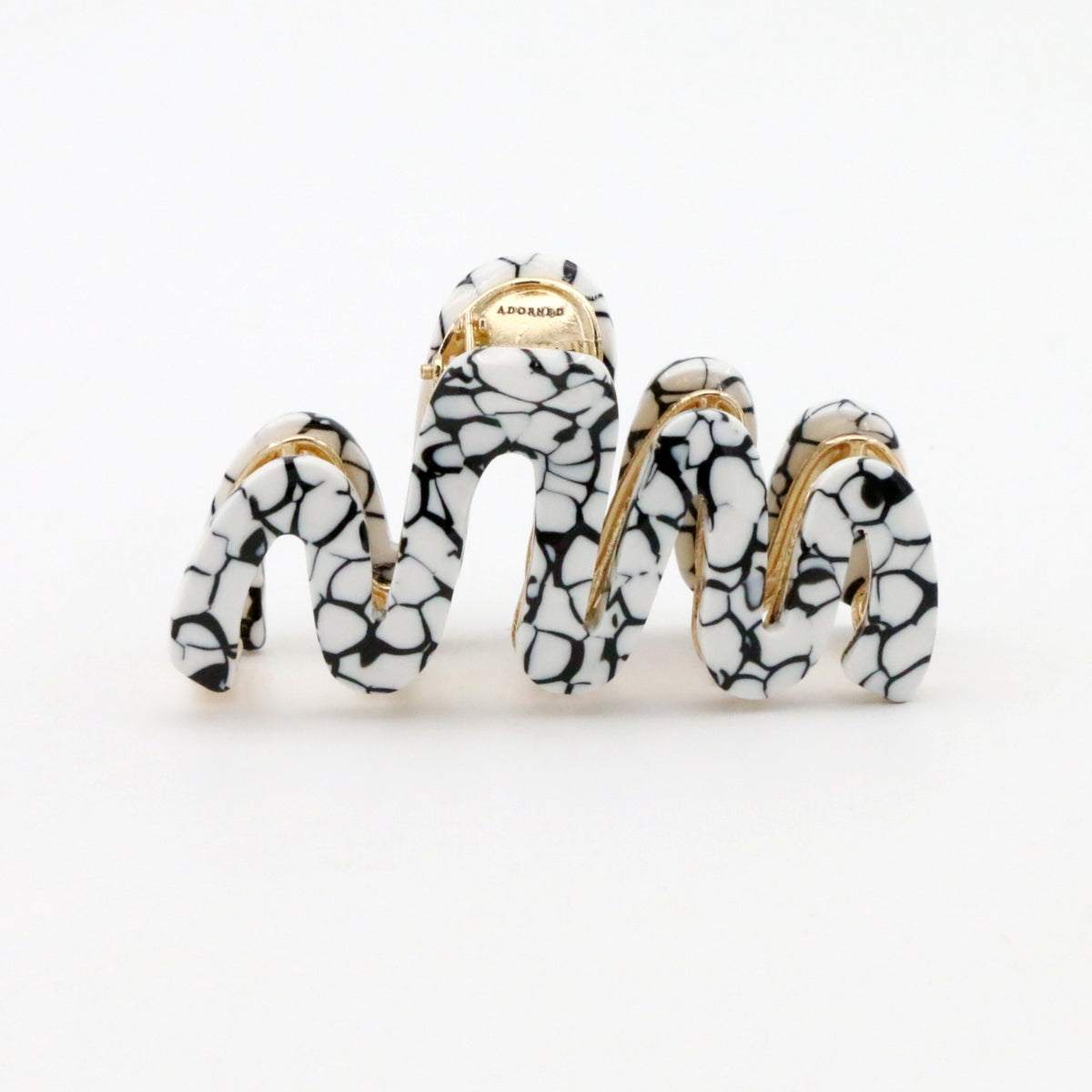 Mini Ink & Ivory Claw Clip