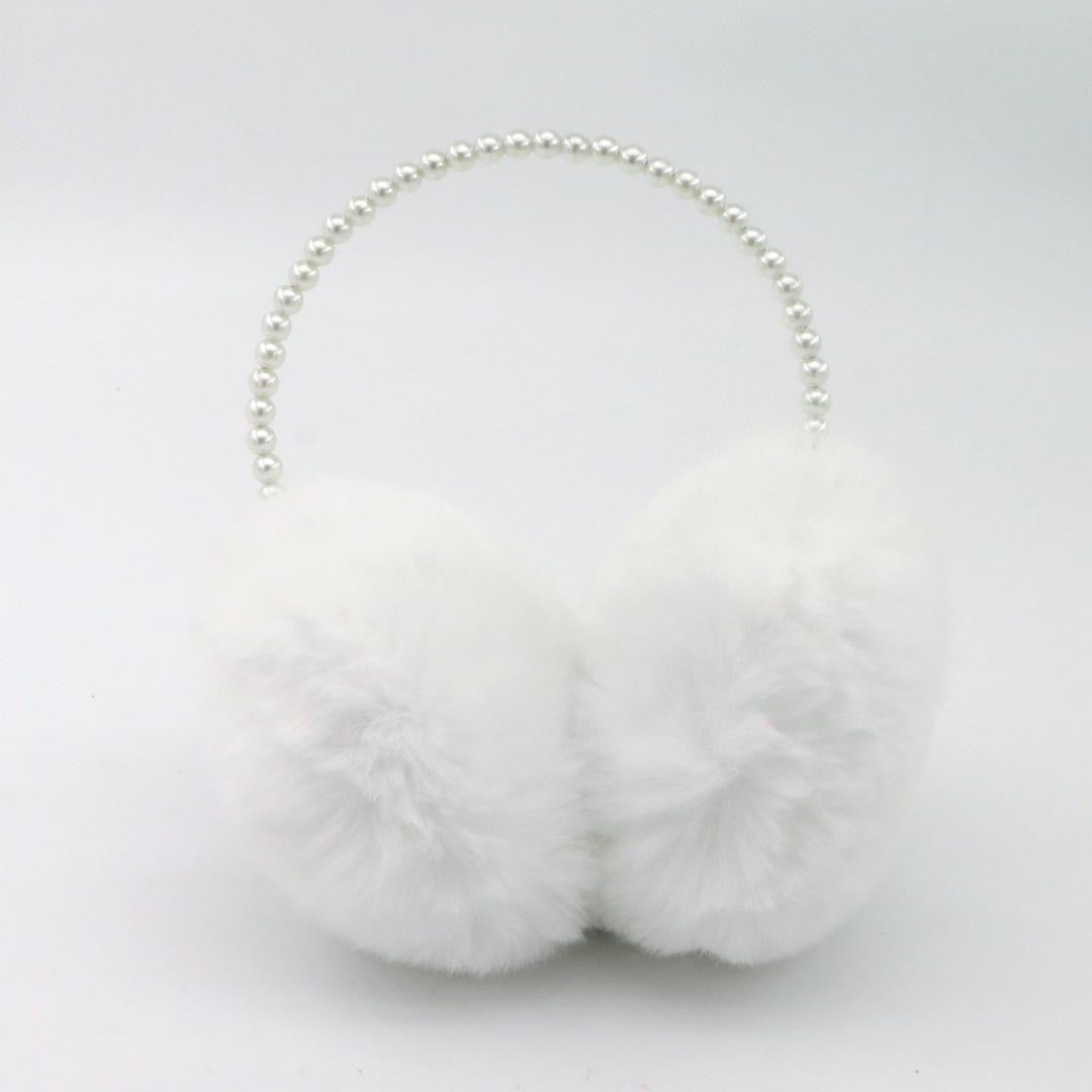 Luxe White Pearl Earmuffs