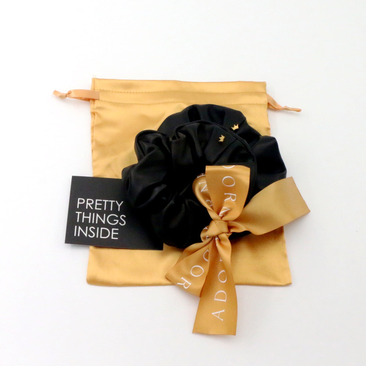 Nera Authentic Leather Scrunchie Set