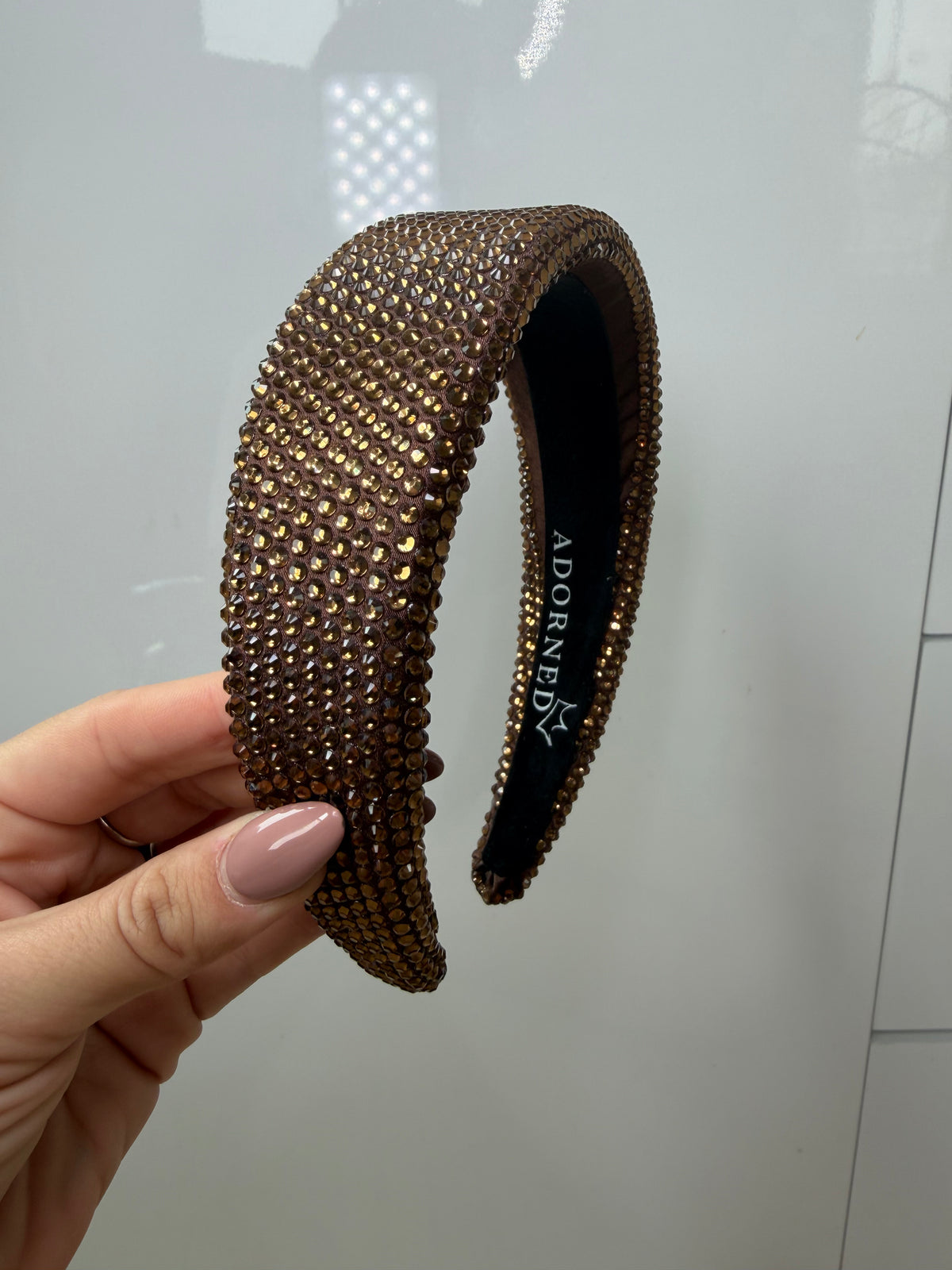 Brown Rhinestone Headpiece