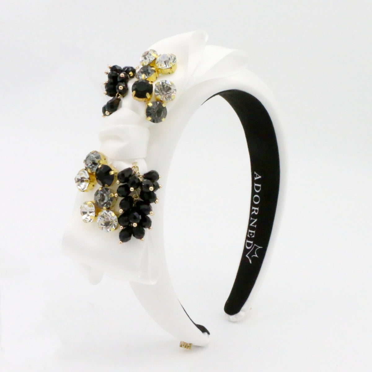 Camille Satin Bow Crown